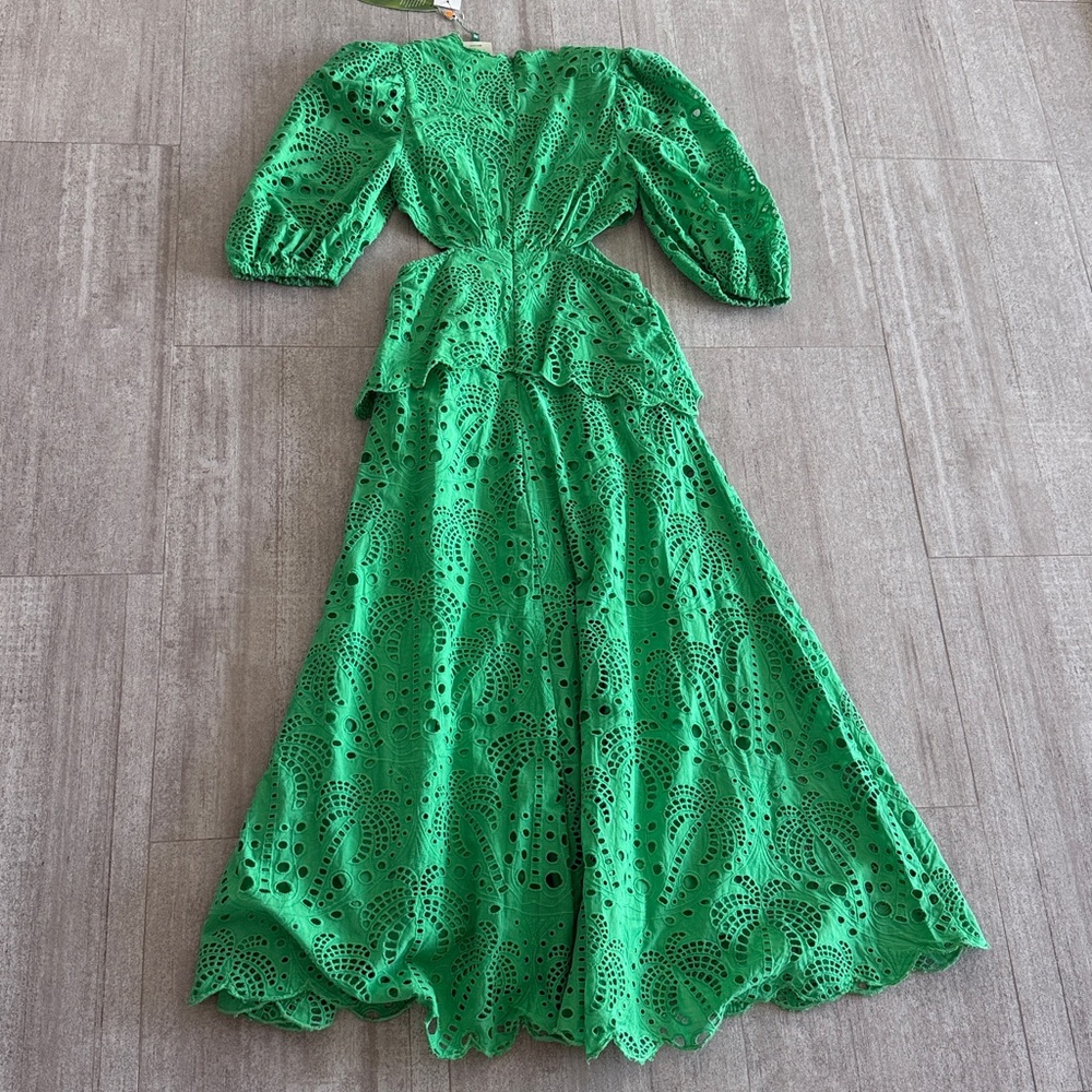 Farm Rio Green Dress size XXS NWT - Picture 7 of 9